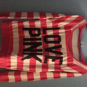 Pink long sleeve shirt